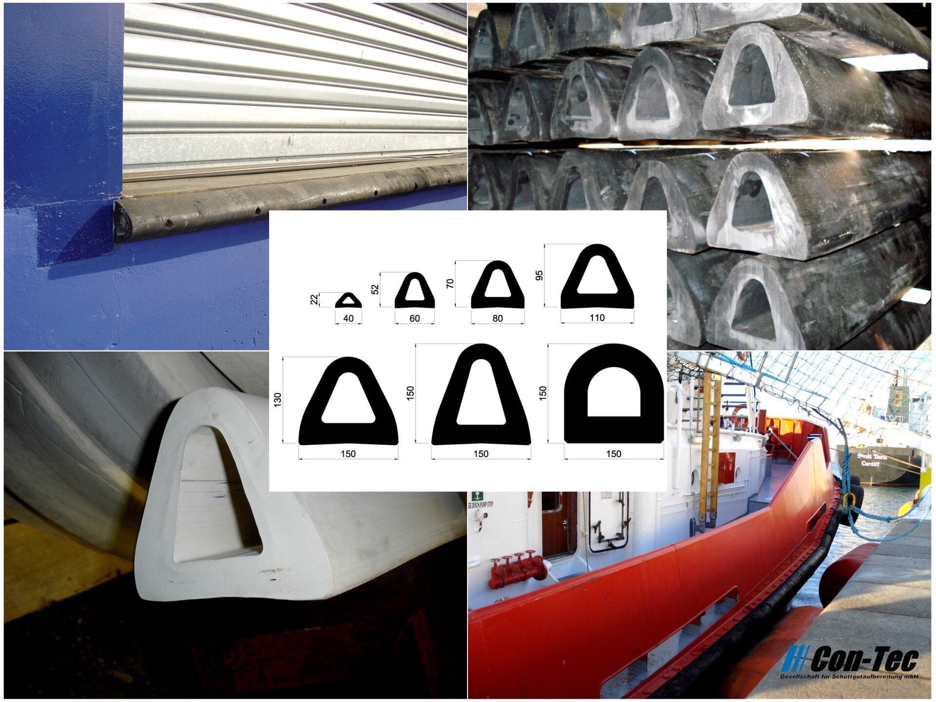 Anprallschutz für Andock-Stege, Schiffe und Boote | Typ CORDEF®