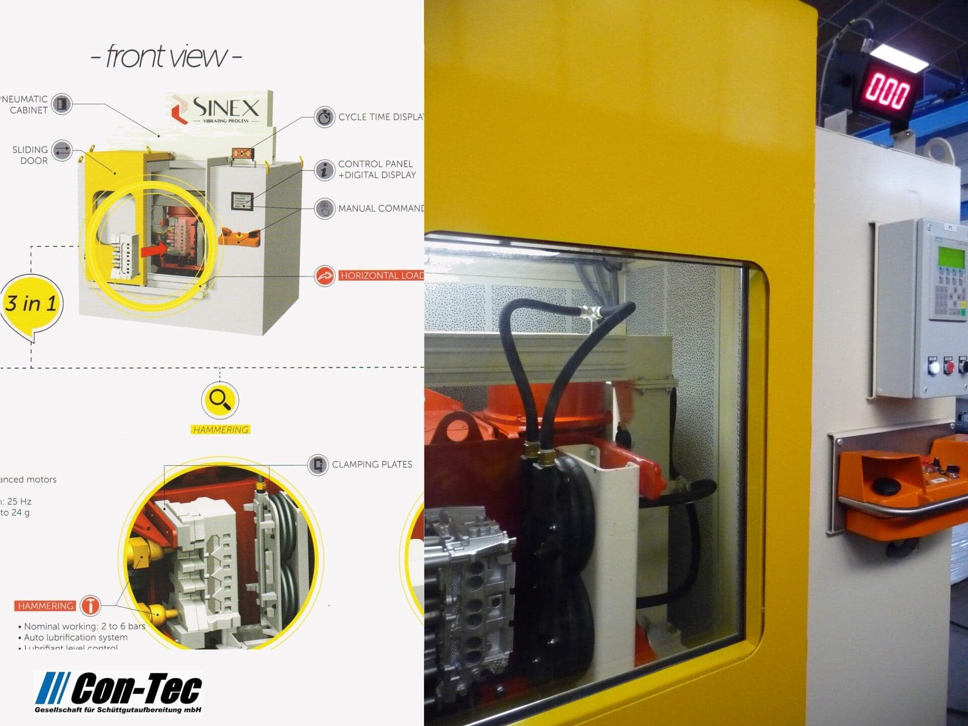 Entkernungsmaschine für Aluminium-Gussteile in Gießereien