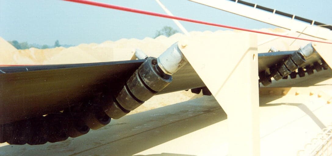 Bandschonende Tragrolle für Förderanlagen | Typ Limberoller 