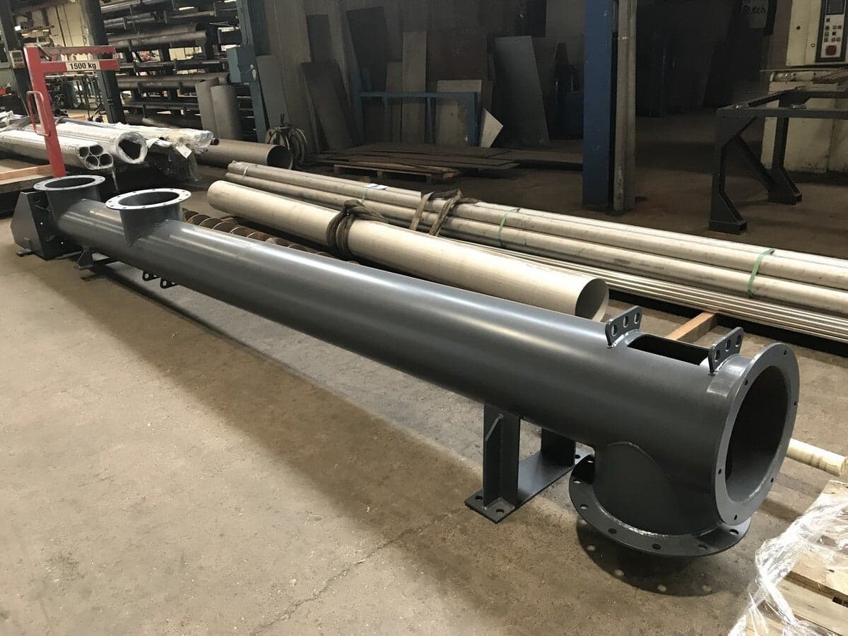 Rohrförderschnecken für industrielle Schüttgüter