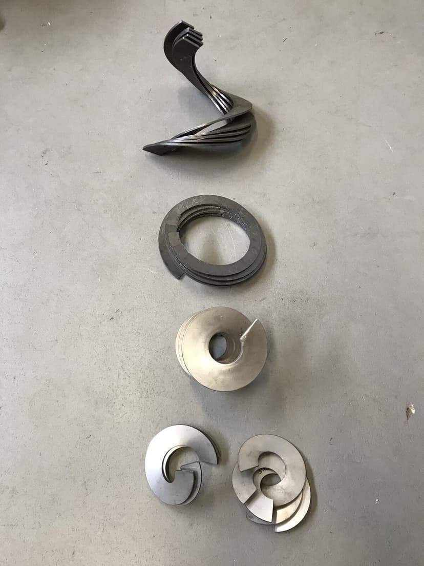 Wendel & Einzel Segmente für industrielle Förderschnecken vom Hersteller